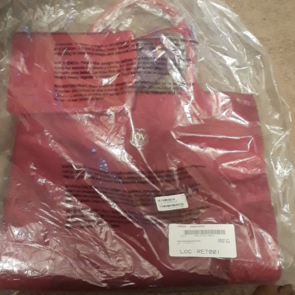 Nwt rfid tote bag Joy & Iman briefcase raspberry - Picture 3 of 5